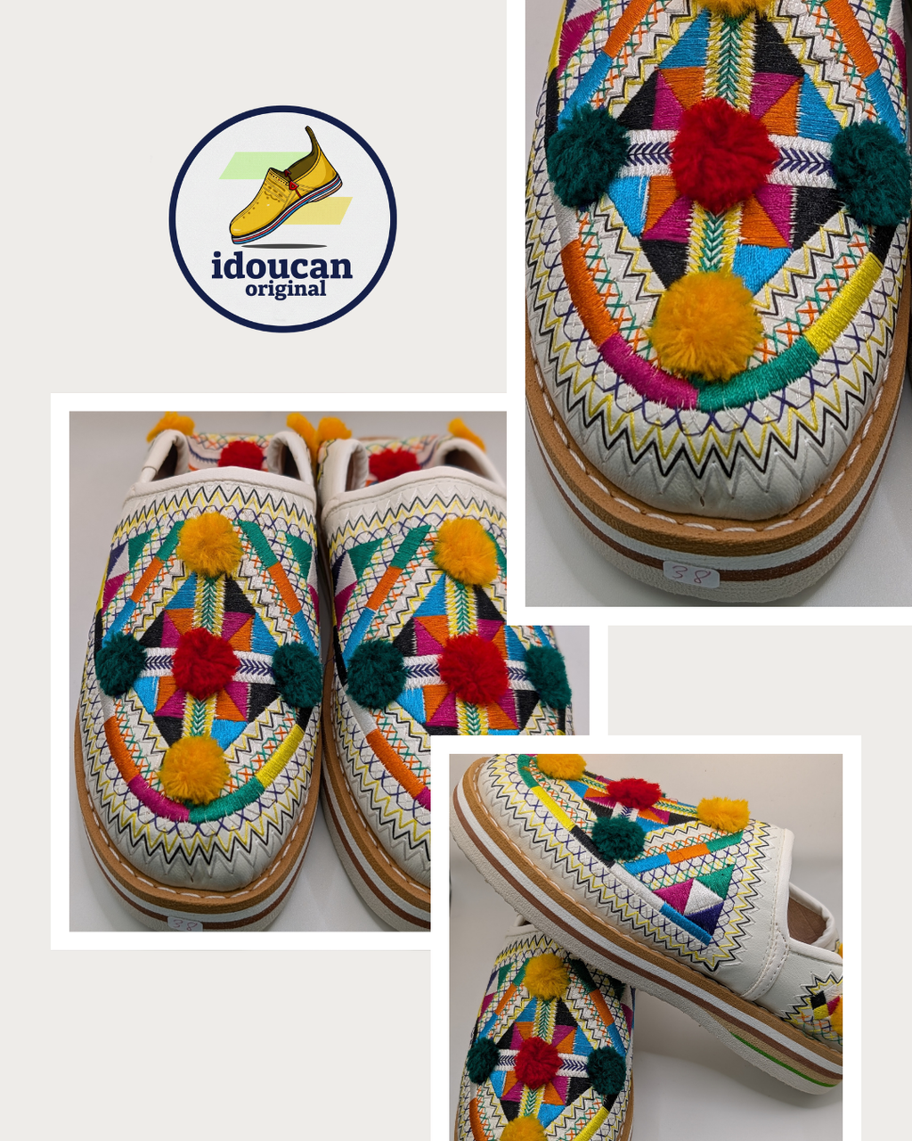 babouches berbères marocaines. Ces chaussons faits main