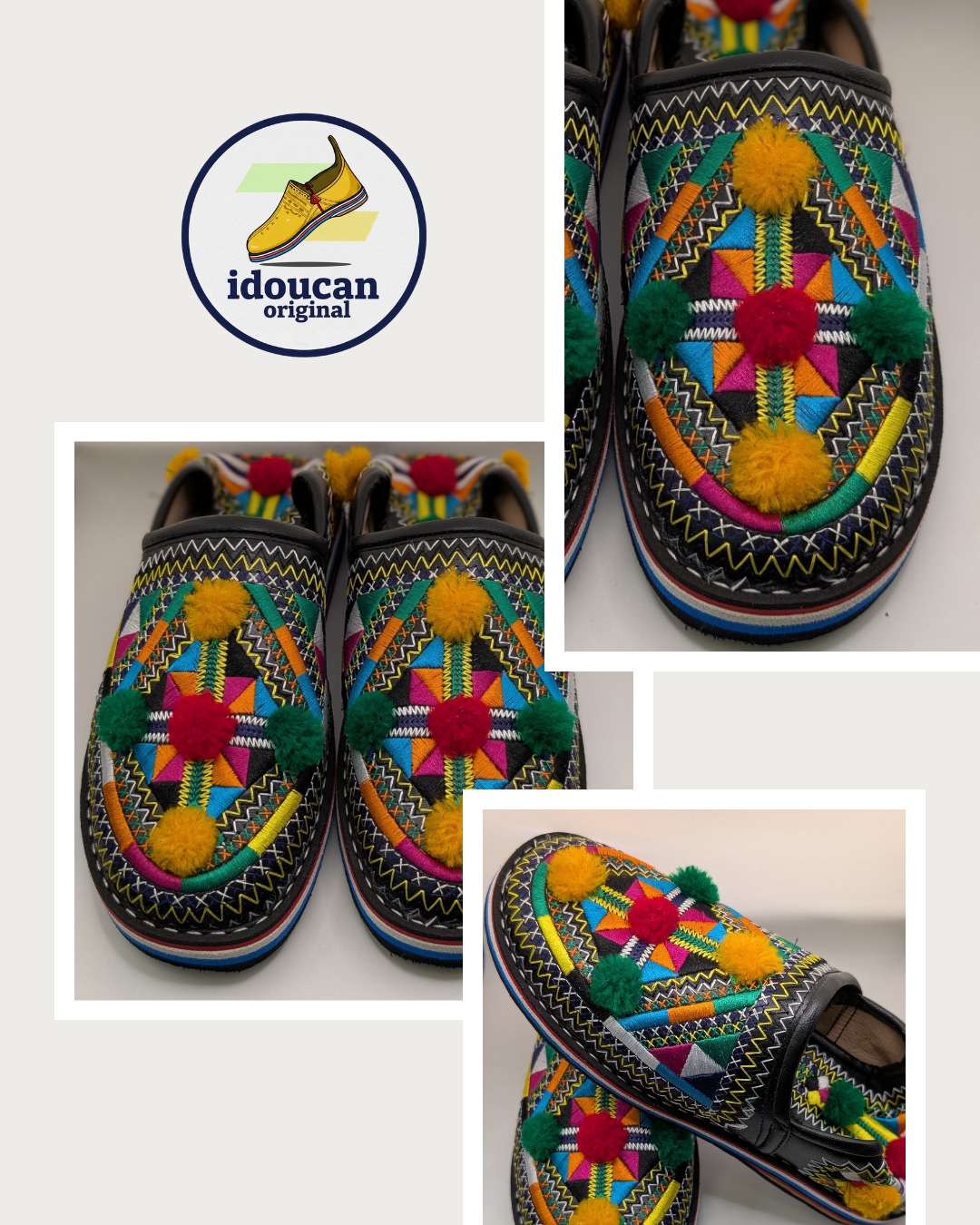 babouches berbères marocaines.